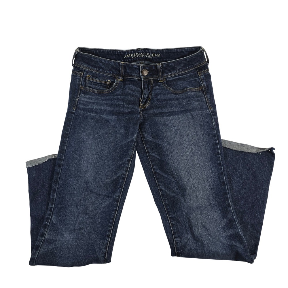 American Eagle Outfitters Kick Boot Stretch Dark Wash Jeans‎ Women Size Unknown